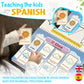 Little Charlie Lu Busy Book for Toddlers 3 and Up - Preschool Learning Activities Bilingual Book in Spanish and English with 32 Activities