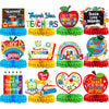 12Pcs Teacher Appreciation Table Decorations Honeycomb Centerpieces Thank You Teachers Table Centerpieces Teacher Appreciation Decorations