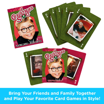 AQUARIUS A Christmas Story Playing Cards - Christmas Themed Deck of Cards for Your Favorite Card Games - Officially Licensed Christmas Story