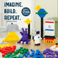 Play Platoon 1100 Pieces Building Bricks Set - 10 Classic Color Blocks - Bulk Building Blocks Compatible with Major Brands - 14 Different Shape Bricks