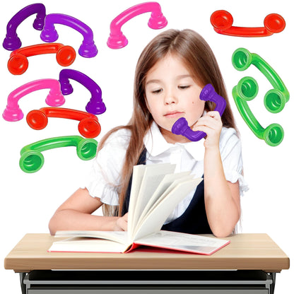 4E's Novelty 16 Reading Phones [16 Pack] Auditory Feedback Whisper Phone Classroom Manipulative, Speech Therapy Toy Tool - Accelerates Reading Fluency