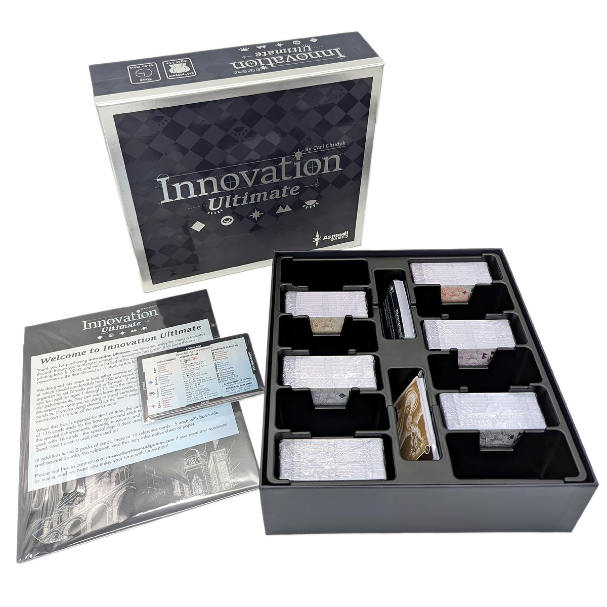 Asmadi Games Innovation Ultimate - All Inclusive Card Game Box Set, Collection Contains 5 Expansions w/ 4th Edition Updates, Ages 14+, 2-4 Players