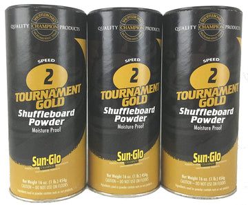 Sun-Glo #2 Speed Shuffleboard Wax- 3pk