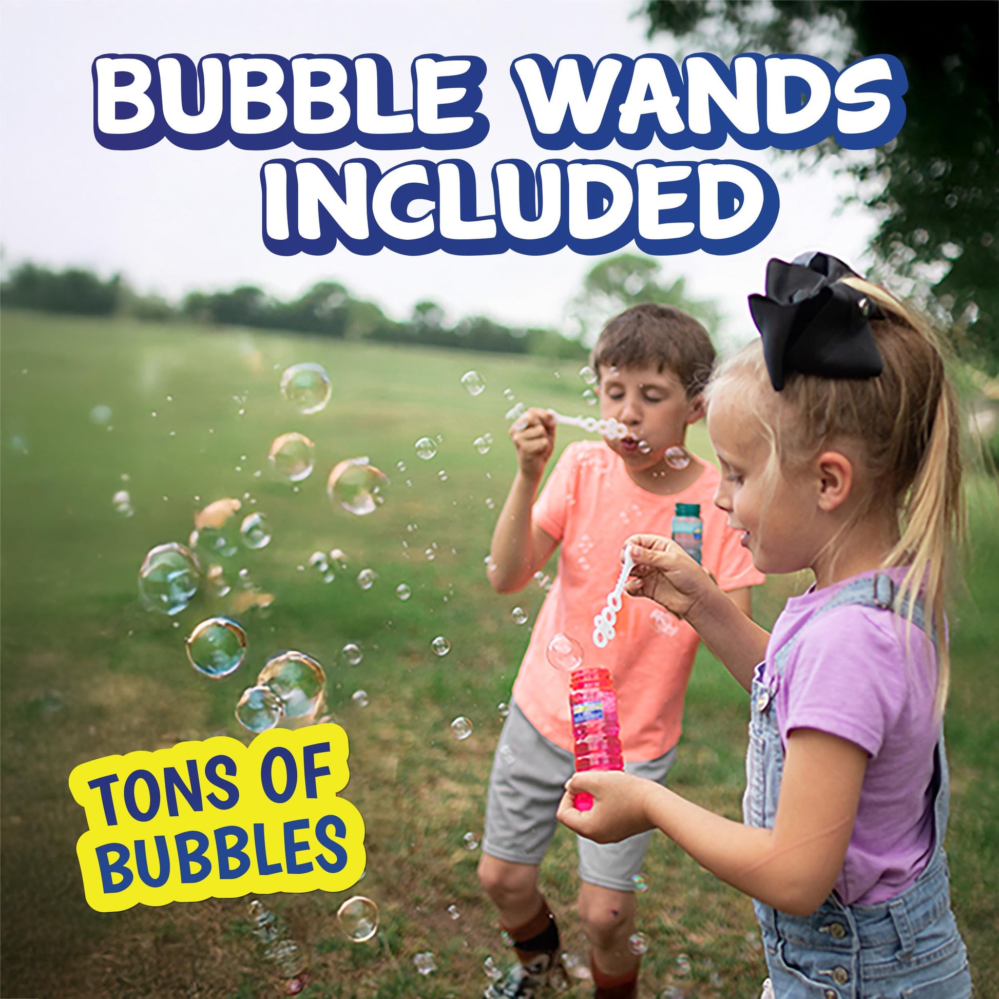 Sunny Days Maxx Bubbles 6 Pack - 4 oz Bottles, 6-Hole Wands - Ages 3+