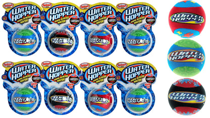 JA-RU Water Skipping Ball for Kids (8 Pack) - Skips on Water | Squishy Water Bouncing Ball | Pool Toys for Kids Ages 4-8 Years & Up | Outdoor Summer
