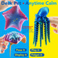 Maxdecoer Large 3 Pcs 3D Printed Articulated Sea Animals, Flexible Octopus Ray and Starfish Desk Pets, Ocean Fidget Toys for Kids Adults, Sensory Desk