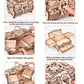 Varbertos 3D Wooden Puzzle Mechanical Treasure Box, Wood Creative Assembly Model Building Kits to Build for Adults and Teens, DIY Wooden Puzzle