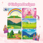 Luna Bear Foil It Fun Art Kit - Magical Princess & Unicorns Craft Set | Sparkly Foil Art for Kids Ages 4-8 | Mess-Free & Screen-Free Fun