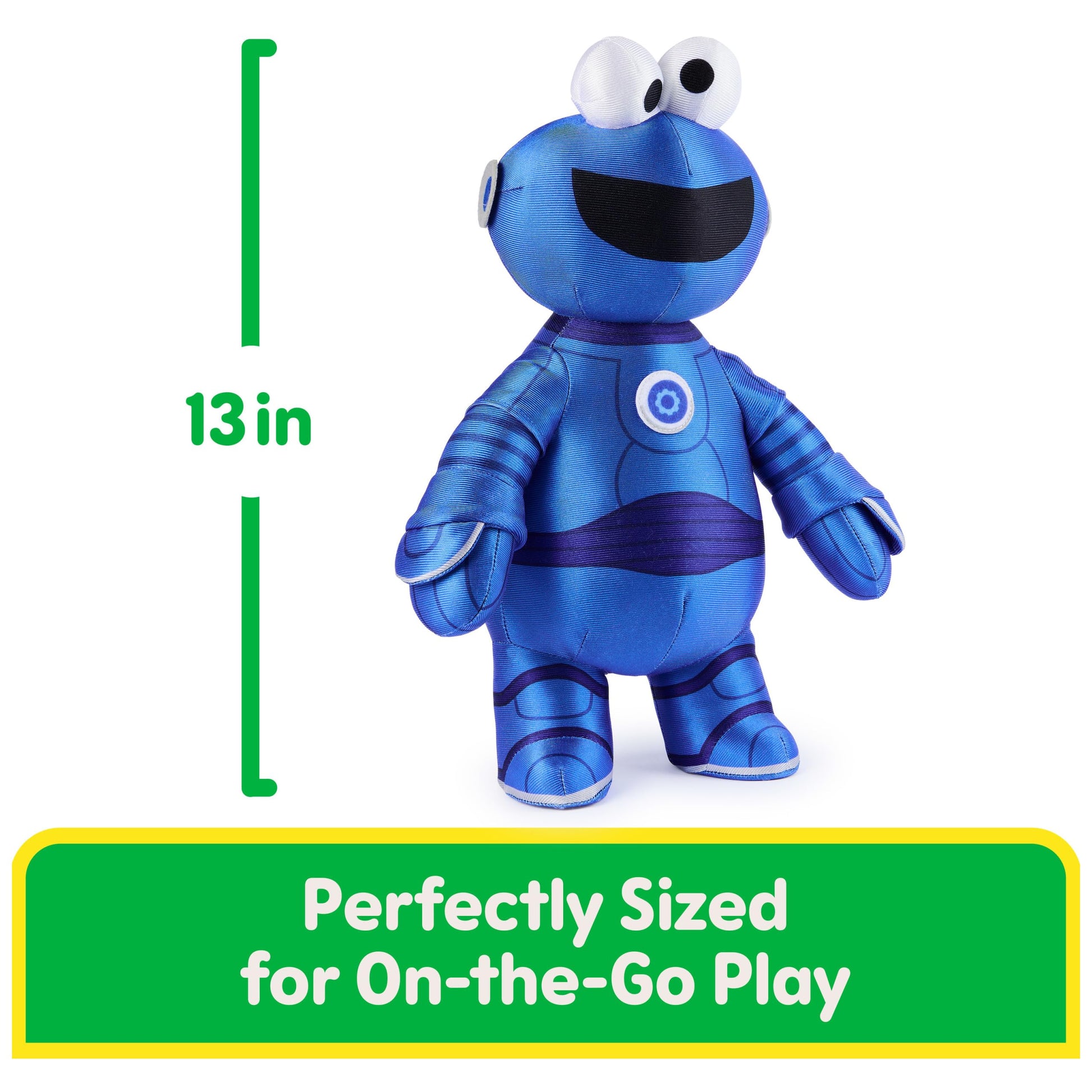 GUND Sesame Street Mecha Builder Cookie Monster 14" Plush; Ages 1+