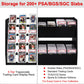 5-Tier Trading Card Display Case Stand- Holds Up to 200 Cards,Wood Sports Graded Card Display,Card Stand for Sports Baseball Cards,Card Game