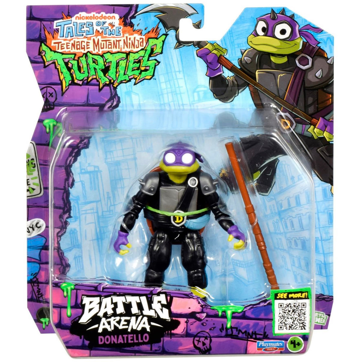 Tales of the Teenage Mutant Ninja Turtles TMNT Battle Arena Action Figure (Donatello, Tales of the Teenage Mutant Ninja Turtles TMNT Battle Arena