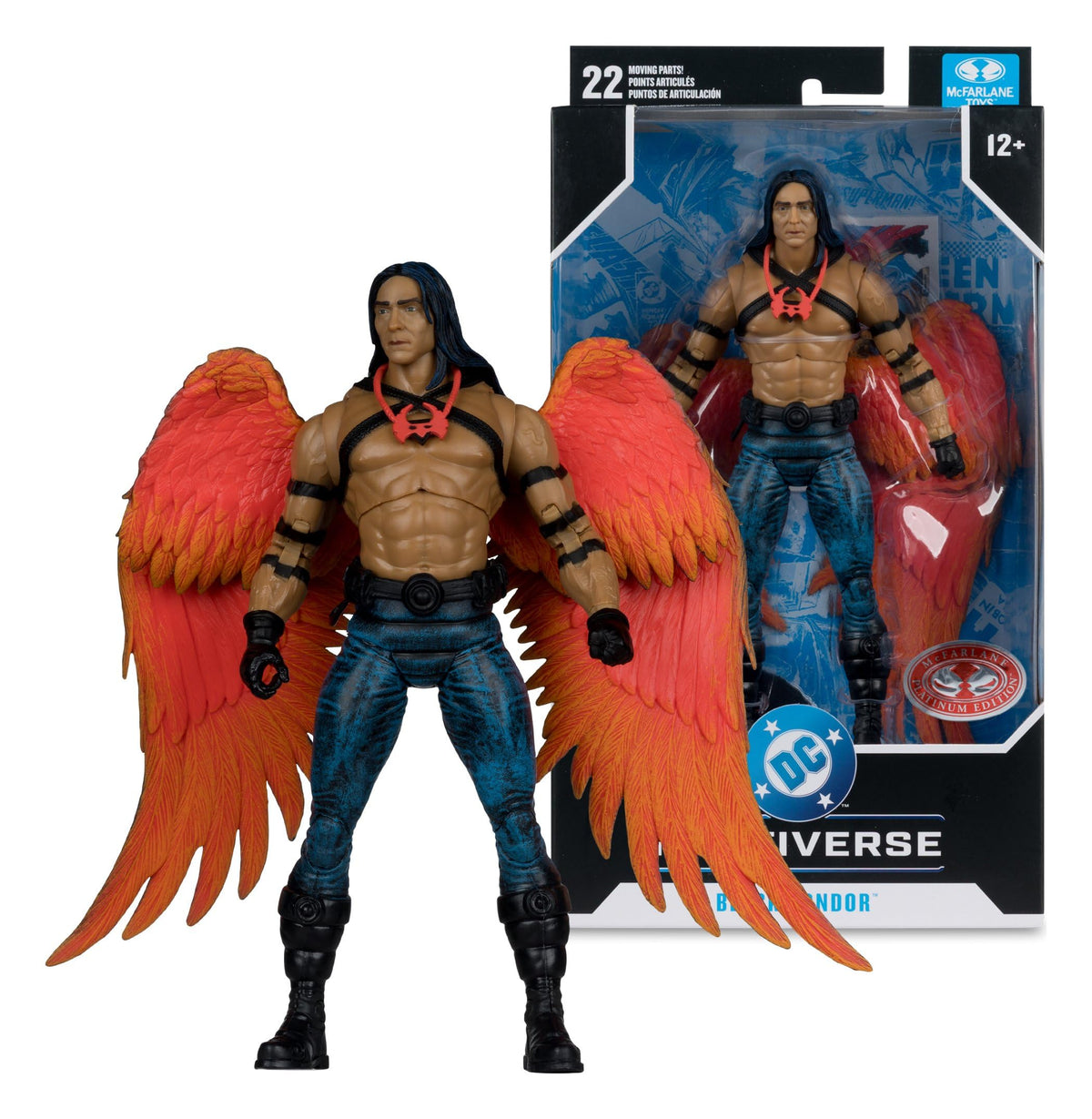 DC Multiverse DC Classic 7" Figure Exclusive - Black Condor Red Platinum