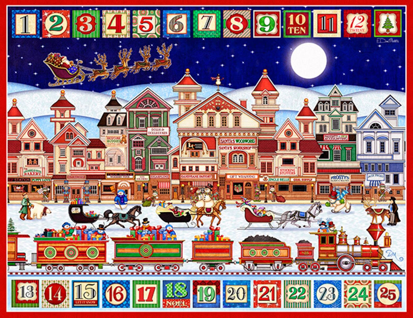Springbok and to All A Good Night 400 Piece Jigsaw Puzzle for Adults and Family - Unique Cut Pieces - Made in USA