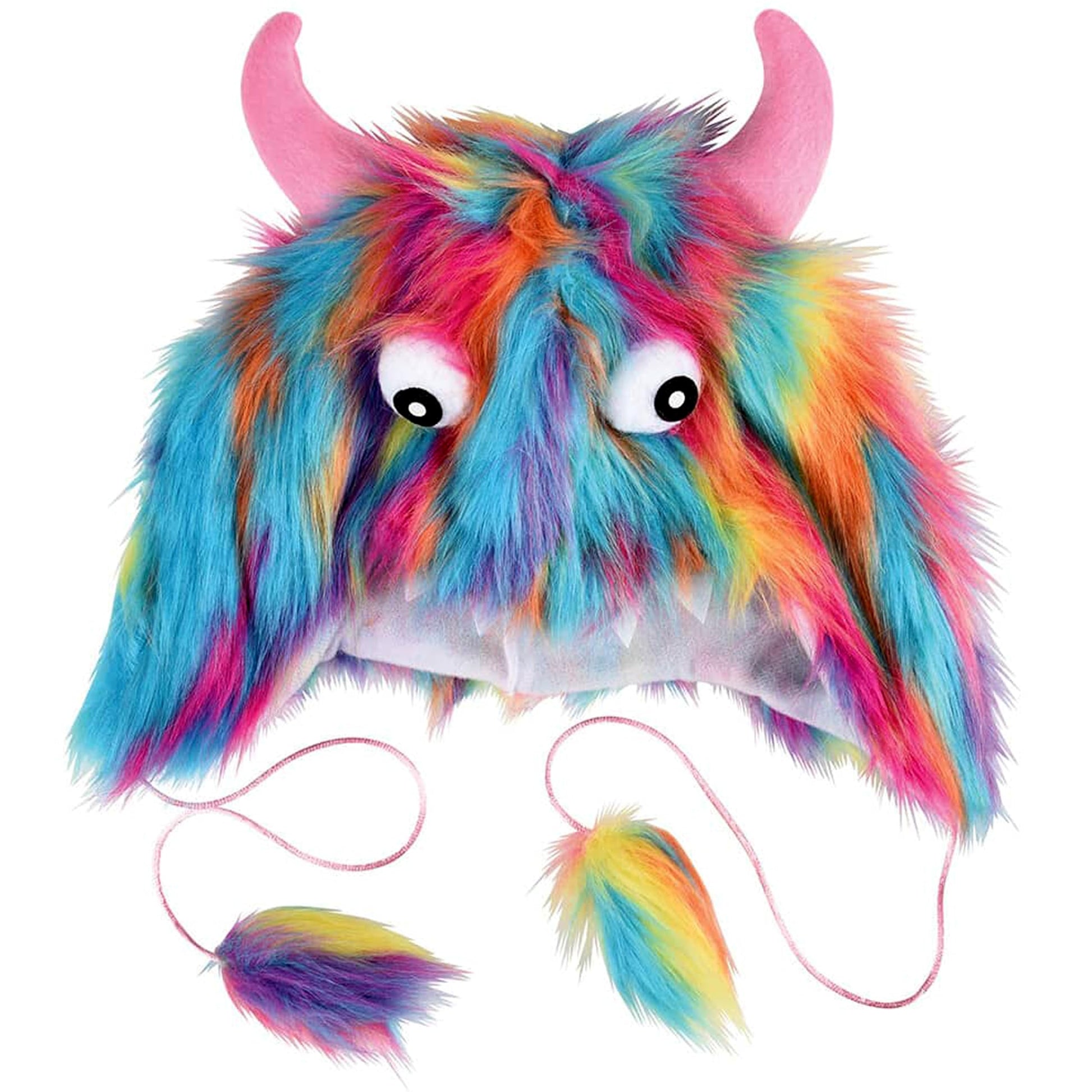 Tribello Furry Monster Hat - Novelty Funny Hat for Monster Party, Dress Up, Halloween, Costume Accessories, Fun, Birthday