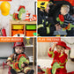 DolliBu Green Dinosaur Firefighter Stuffed Animal with Name Personalization - Super Soft Dinosaur with Red Fireman Costume Outfit and Fireman Hat