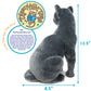TigerHart Rae The Russian Blue Cat - 12 Inch Grey Stuffed Animal Plush Gray Cat