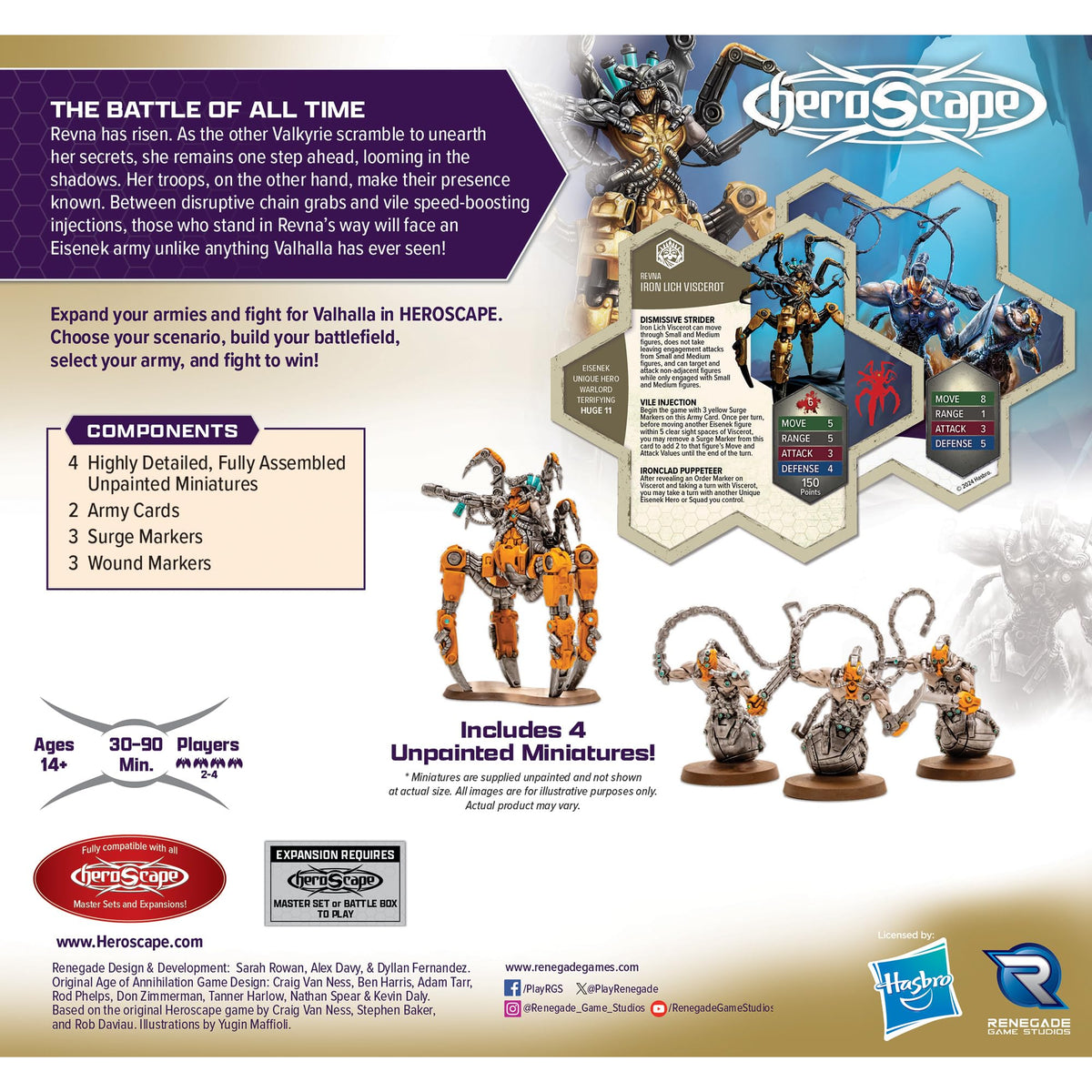 Renegade Game Studios Heroscape Army Expansion: Iron Lich & Wraithriders