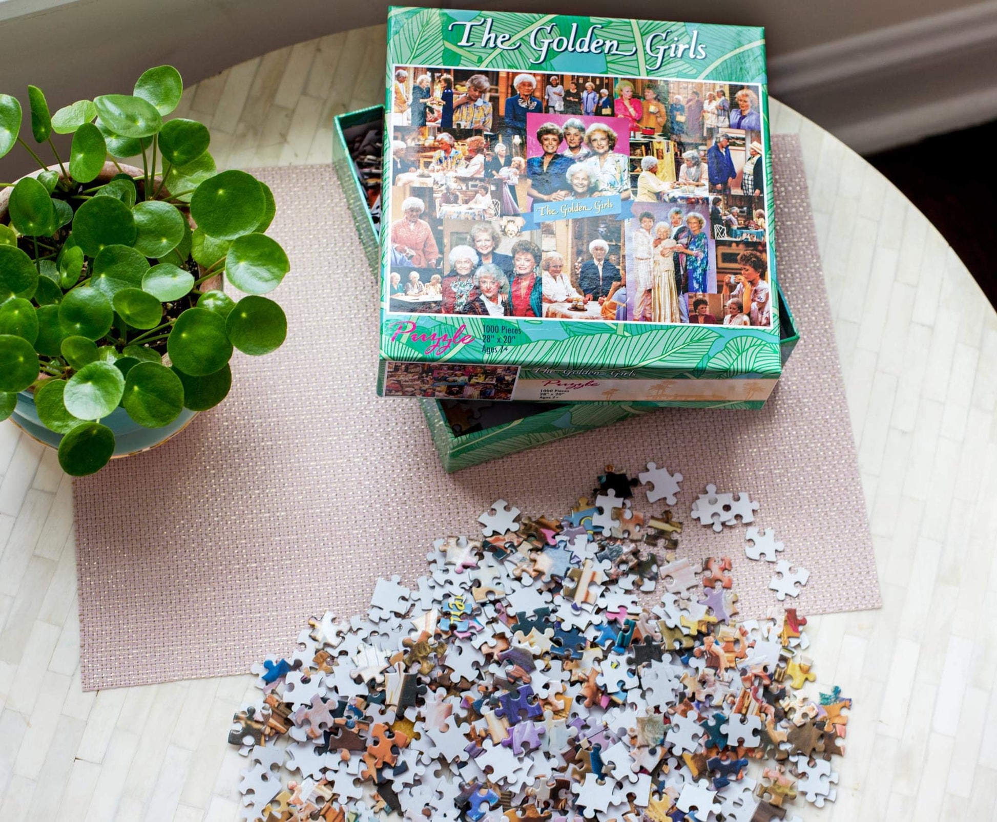 The Golden Girls Collage '80s Puzzle for Adults and Kids | 1000 Piece Jigsaw Puzzle Toy | Fun Interactive Brain Teaser for Family Game Night | 28 x 20