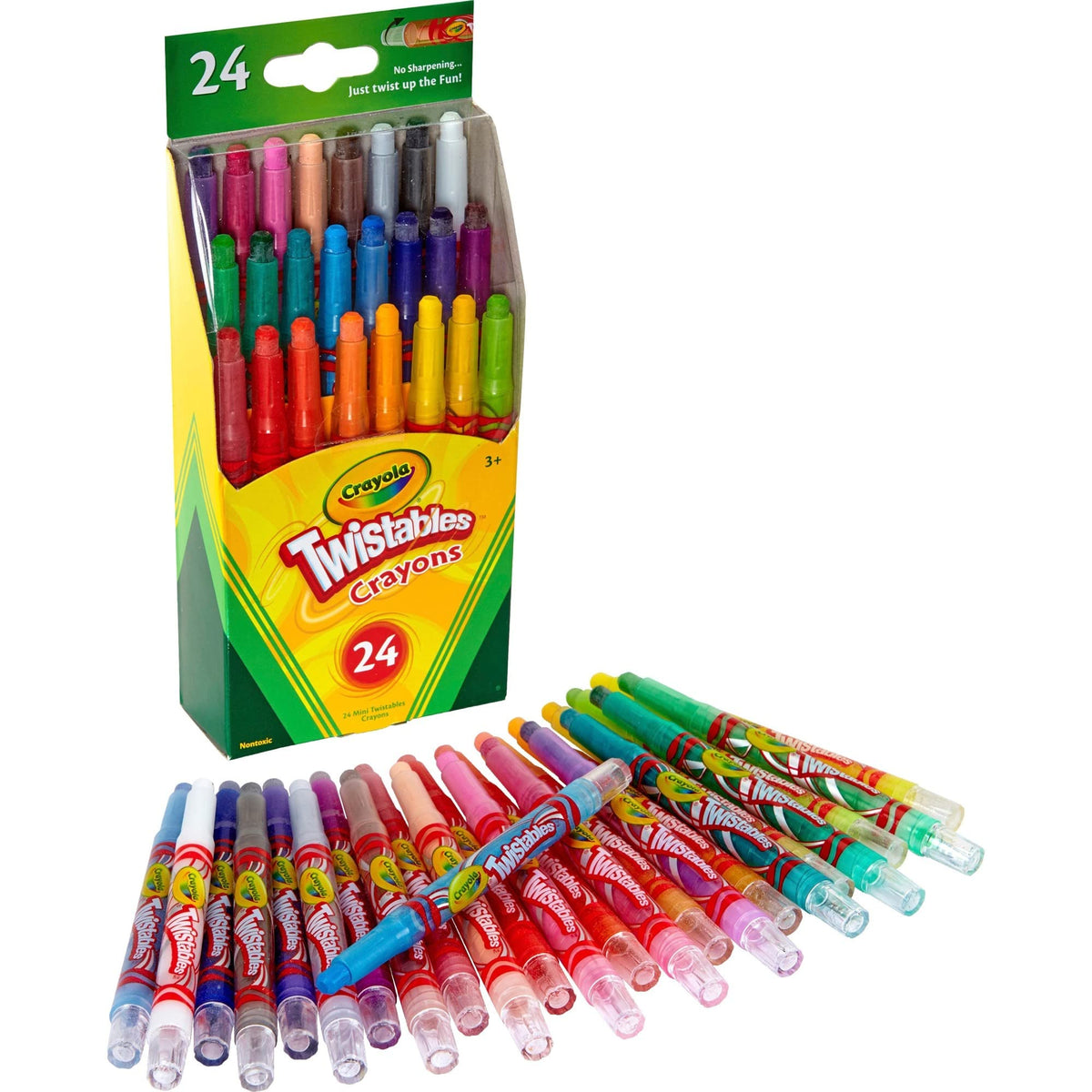 Crayola 52-9724 Mini Twistables Crayons 24 Piece Assortment