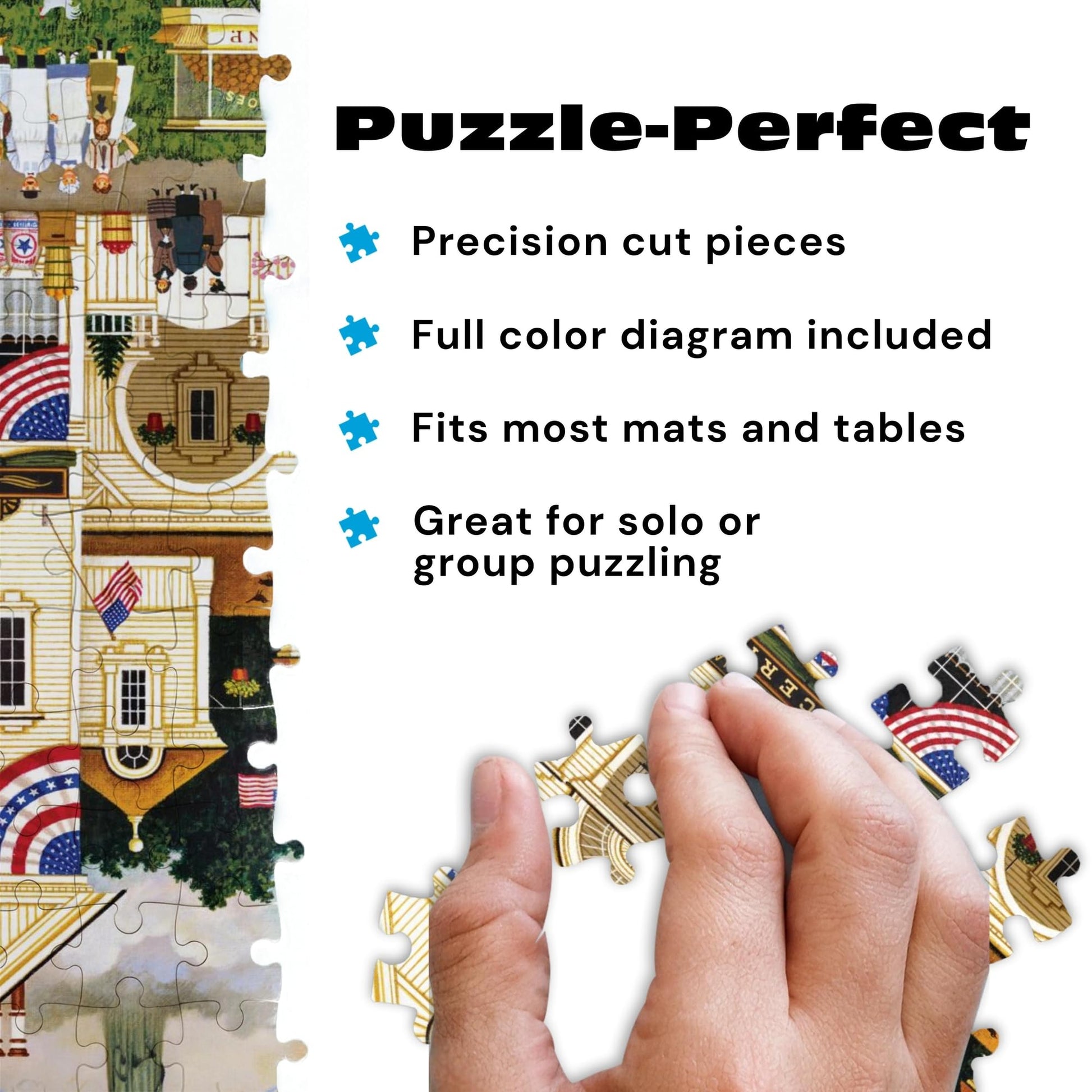 Buffalo Games - Charles Wysocki Lady Liberty Americana 500 Piece Puzzle