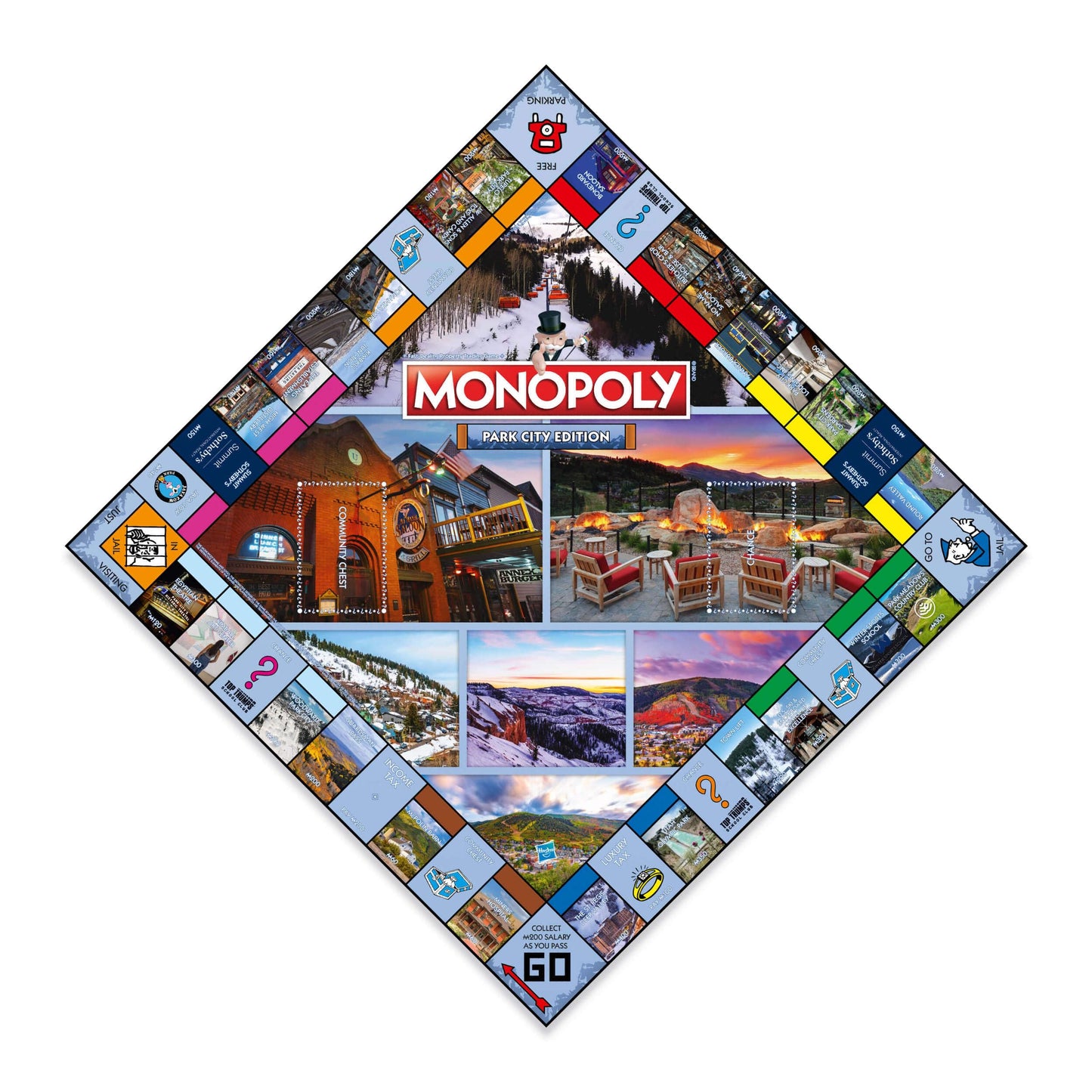 Monopoly Board Game Park City Edition: 2-6 Players Family Board Games for Kids and Adults, Board Games for Kids 8 and up, for Kids and Adults, Ideal