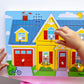 Melissa & Doug Around The House Sound Puzzle - Wooden Peg Puzzle (8 pcs)