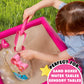 Hello Kitty Activity Doll, Reusable Hello Kitty Toys, Fill with Sand Art or Water, Includes Waterproof Doll, Shovel and Funnel, Sensory Toys for Kids