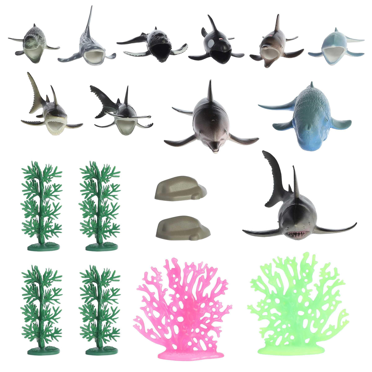 Aurora® Toys Timeless Habitat™ Ocean Animals Play Set Toy - Imaginative Play - Unplugged Play - Multicolor 6 Inches
