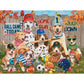 Bits and Pieces 300 Piece Puzzles for Adults - Neighborhood Athletes - 300 Large Pieces 18" x 24" Jigsaw Puzzles, Sports Dogs Football Baseball, No 2