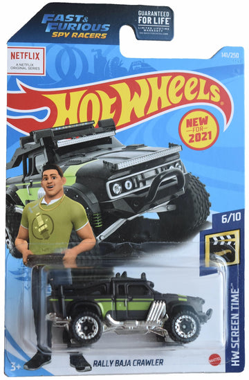 Hot Wheels Rally Baja Crawler, HW Screen Time 6/10 [Black/Green] 141/250