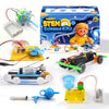 6-in-1 STEM Home Lab Science Kit for Kids Age 8-12, Boys & Girls 9 10 11 13 14 Year Old Educational Adventure Set: Tank & Car Building, Saltwater