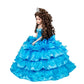 Kinnex Collections by Amanda 18" Porcelain Quince Anos Quinceanera Umbrella Last Doll Muneca Centerpiece ~ KK18729 (Turquoise)