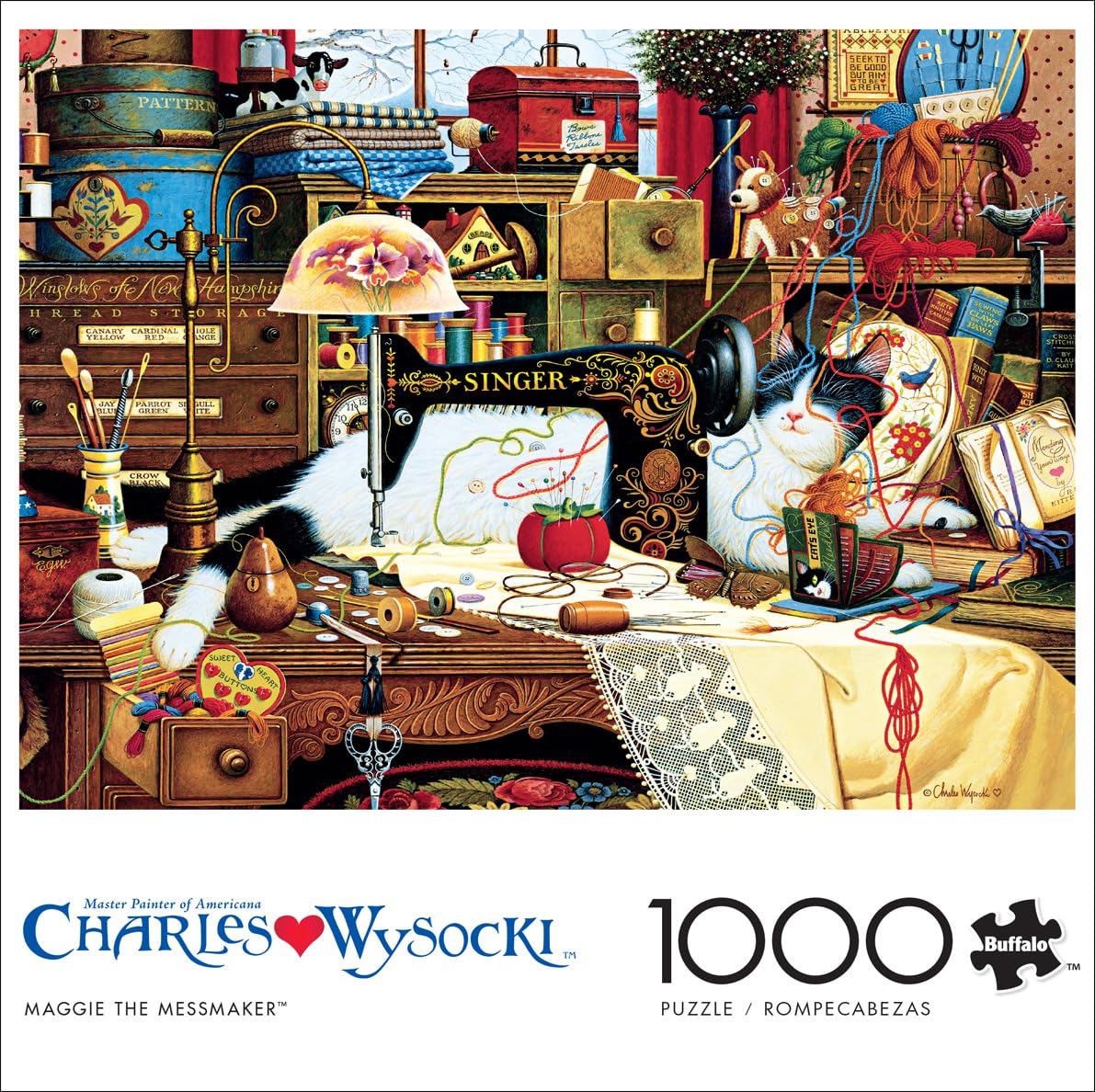 Buffalo Games - Charles Wysocki Maggie The Messmaker - 1000 Piece Puzzle