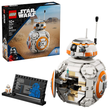 LEGO Star Wars BB-8 Astromech Droid Building Toy for Boys & Girls - Play & Display Building Kit W/Spinning Head Action & Burner Arm for Kids & Fans