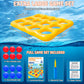 Feyichi Pool Toys, Pool Tic Tac Toe Game Set with 12 Inflatable Balls, Pool Games for Kids/Adults/Teens, Outdoor Water Games, Suitable Pool Beach