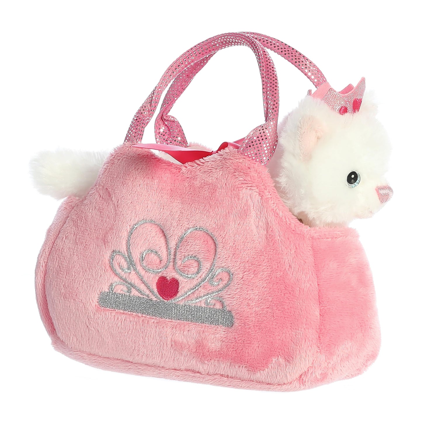 Aurora® Fashionable Fancy Pals™ Princess Kitten™ Stuffed Animal - Plush with Stylish Purse for Dress Up Fun - Perfect for Kids 3+ Years, Costumes,