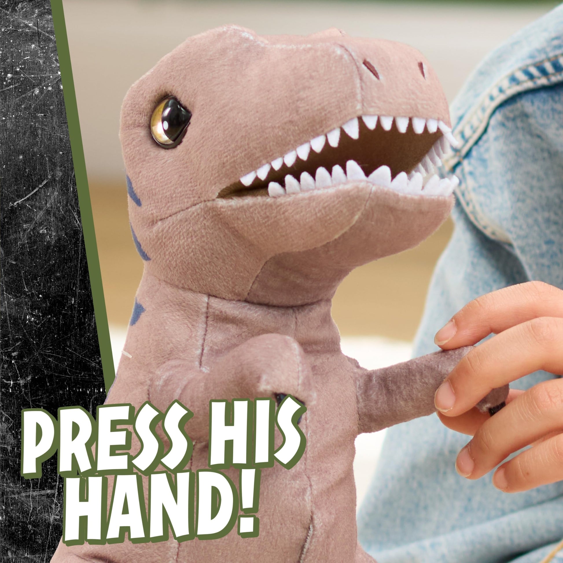 JURASSIC WORLD Rebirth Roaring T. rex Interactive Plush Dinosaur