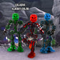 Zing Klikbot Megabot - Large Buildable Poseable Action Figure with Suction Cups, Combines with Other Klikbots, Stop Motion Animation Toy for Kids