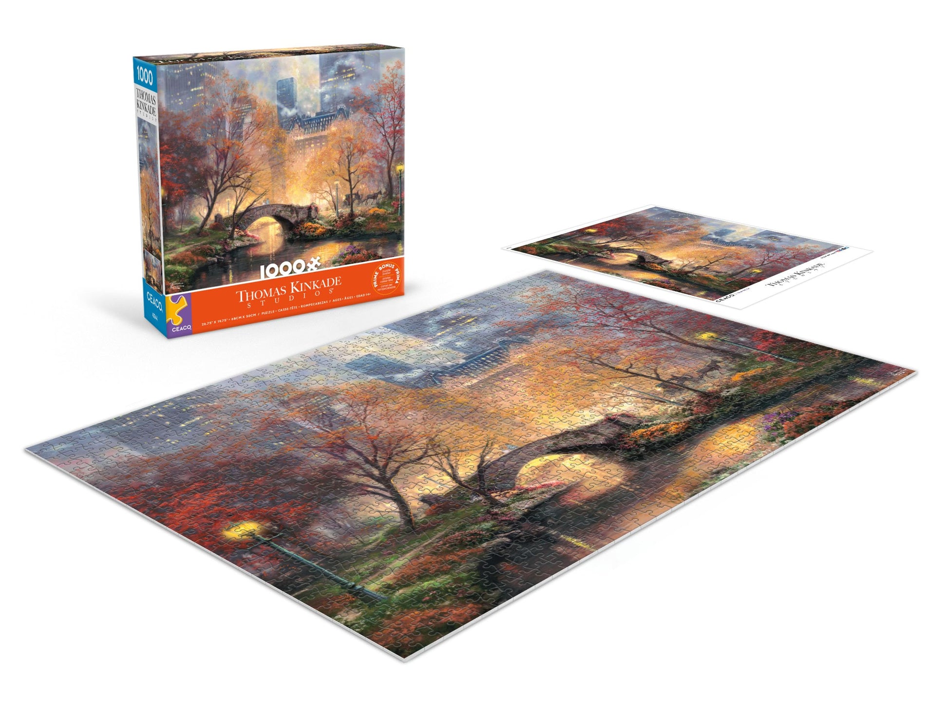 Ceaco - Thomas Kinkade Central Park - 1000 Piece Jigsaw Puzzle for Adults
