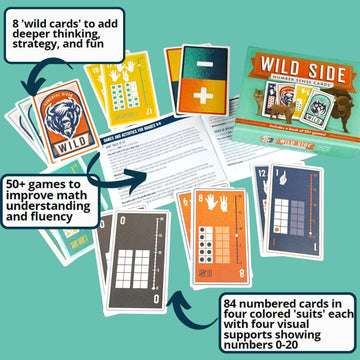 Award-Winning Math Deck for Kids| 50+ Math Games for Kids to Support Concepts Including Addition, Subtraction, Multiplication, & More! Perfect