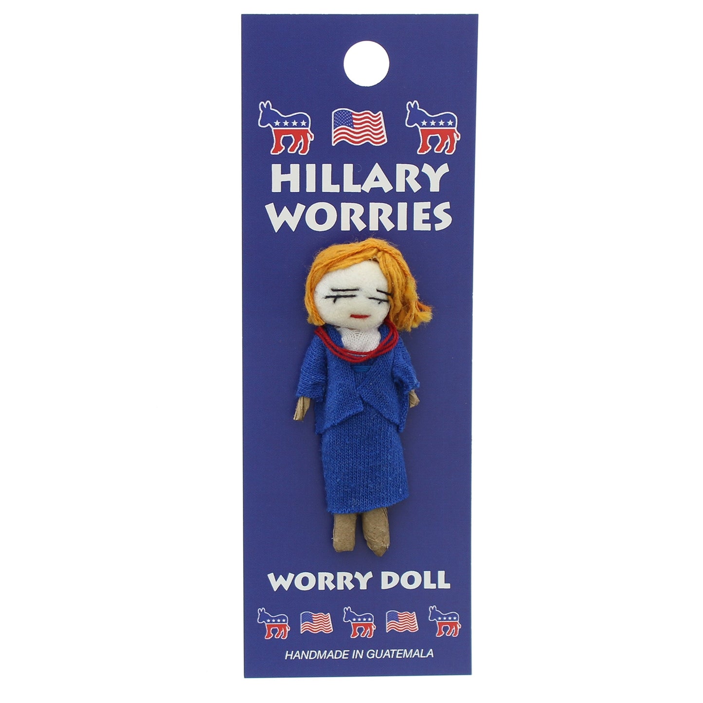 New World Artisans Hillary Clinton - Personal Worry Doll