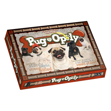 Late for The Sky Pug-Opoly Dog Board Game for Families & Adults - Pug Lovers Property Trading Game, 2-6 Players, Ages 8+, One-Hour or Full Play, Fun