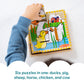 Melissa & Doug Farm Wooden Cube Puzzle with Storage Tray - 6-in-1 Animal Puzzle for Toddlers and Preschoolers - 16 Wooden Cubes - Farm Toy for Kids