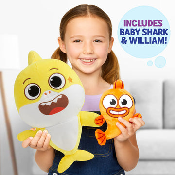 Baby Shark's Big Show! Sing & Swing Musical Plush Toys - 2-Pack Includes Baby Shark and William Stuffed Animals