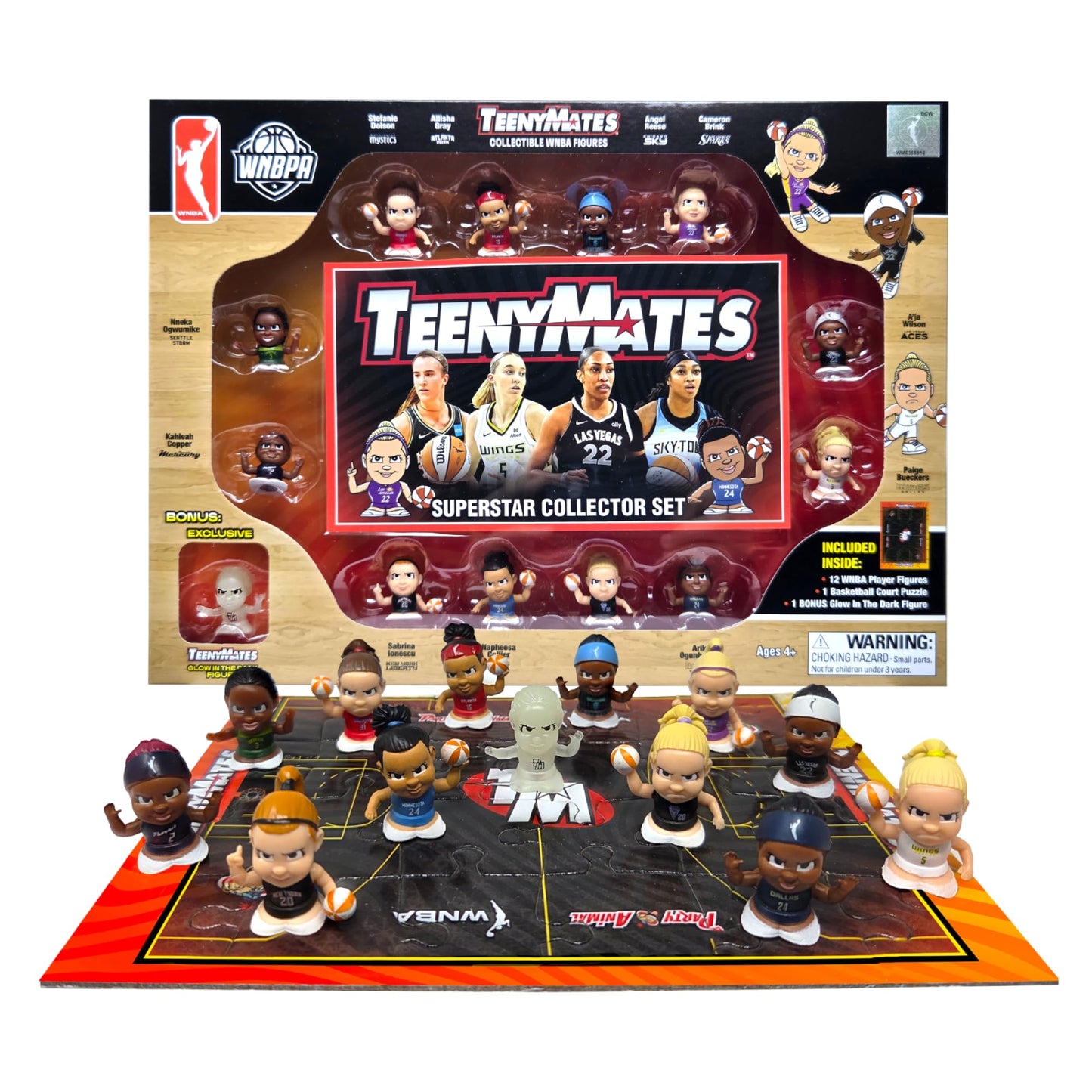 Party Animal TeenyMates WNBA Basketball Action Figures Gift Set