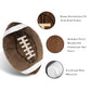 GiftExpress 2-Pack Football Plush Pillow, 12” Soft Stuffed Throw Cushion with Embroidered Laces, Brown/White Football?Shaped Décor for Game Day, Kids’
