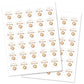 A Baby is Brewing Baby Shower Favor Stickers - 60 Labels