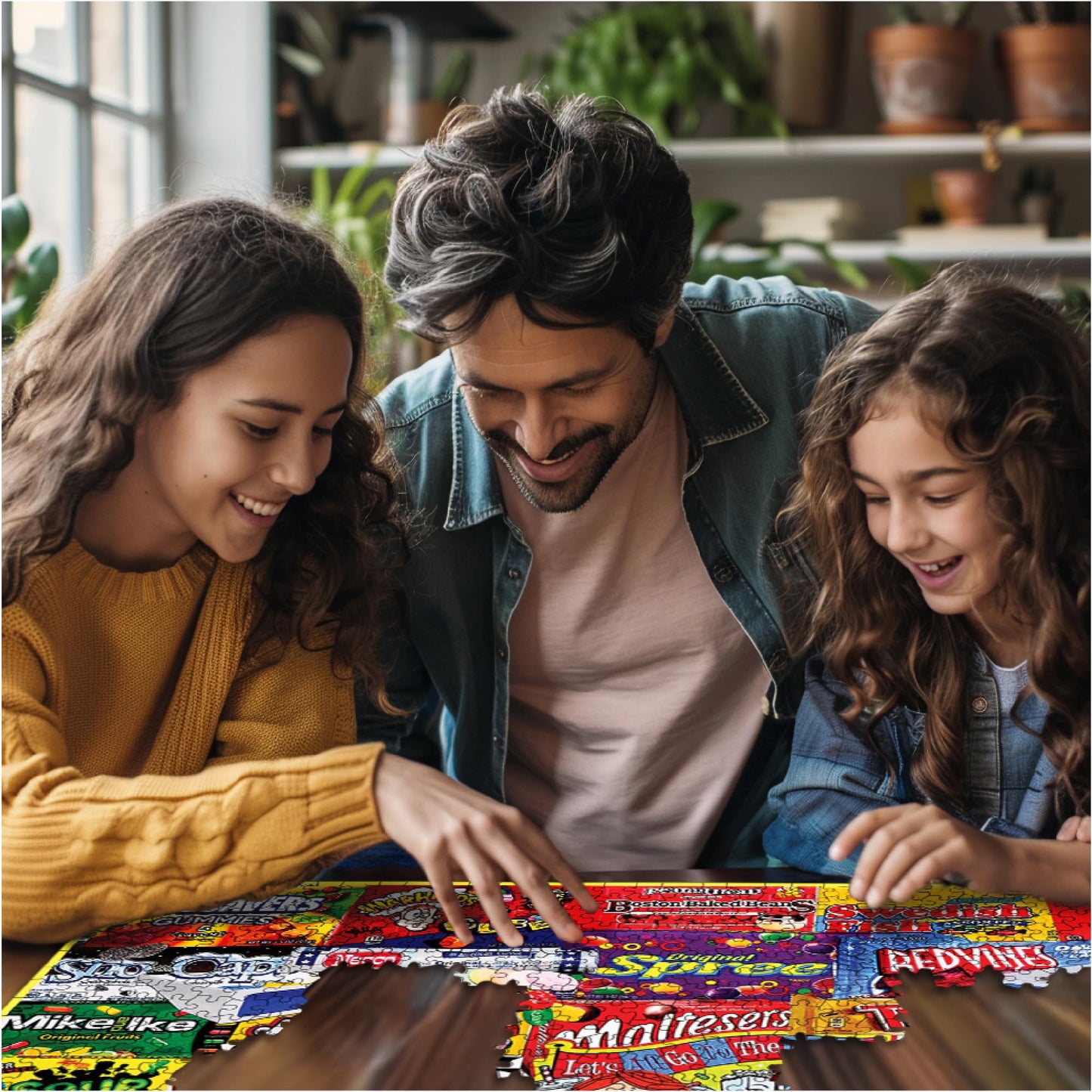 White Mountain 1000 Piece Jigsaw Puzzle Popcorn and Candy, Movie Snacks