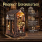 UFLJPKS Book Nook Kit for Adults and Teens, DIY Miniature House Kit with Led Light, 3D Wooden Puzzles for Adults, Wood Gifts for Family