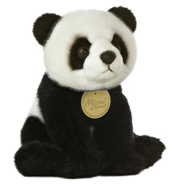 Aurora® Realistic Miyoni® Panda Stuffed Animal - Lifelike Details Make a Cherished Companion - Perfect for Decorating Bedrooms or Classrooms - Black 6